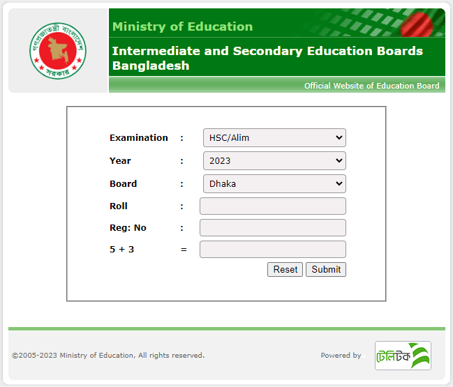HSC Result 2023: Full Marksheet with Number HSC Result 2023
