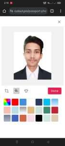 Passport size photo maker